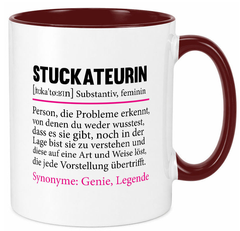 Stuckateurin | Innenausbau Beruf Humor Spruch Arbeit Kollegen Büro Geschenkidee
