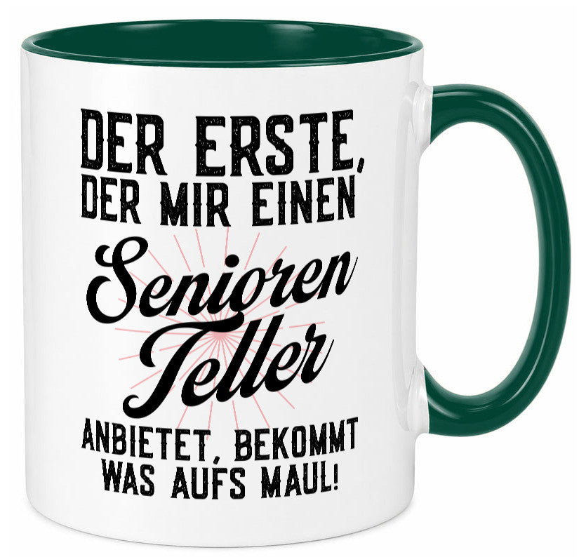 Senioren Teller | rentner Ruhestand lustig Jubiläum Geschenk Tasse
