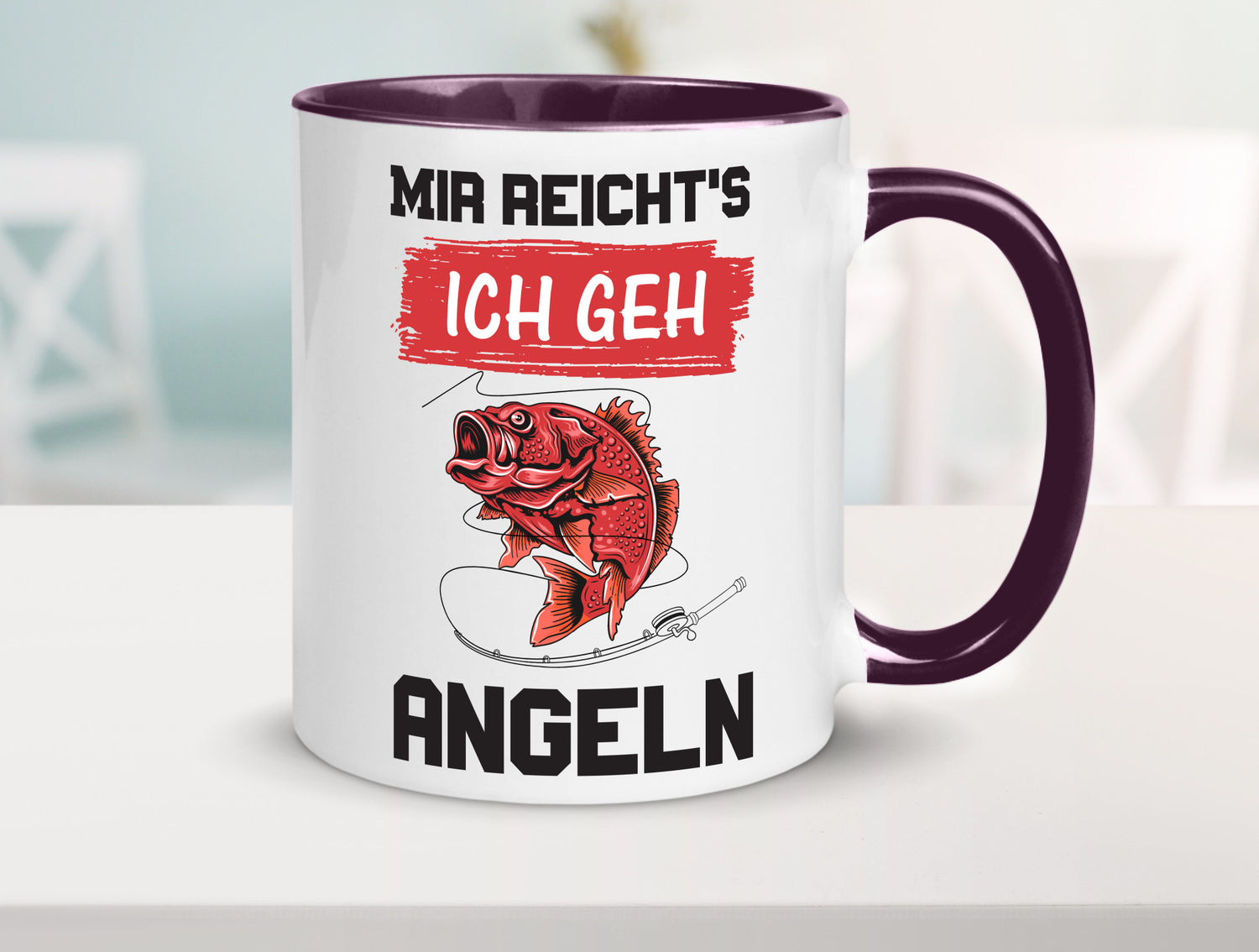 Ich geh angeln | Angler Tasse Fisch Fischer Humor lustig Geschenkidee Geschenk