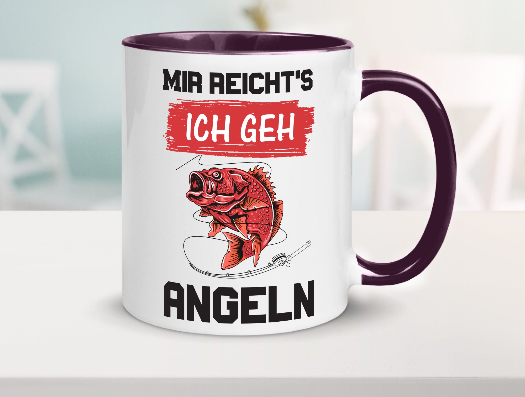 Ich geh angeln | Angler Tasse Fisch Fischer Humor lustig Geschenkidee Geschenk