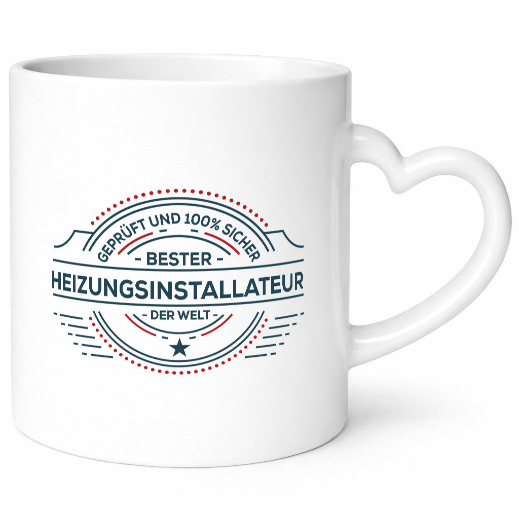 Geprüft und sicher: Heizungsinstallateur | Heizungsbauer Geschenk Humor