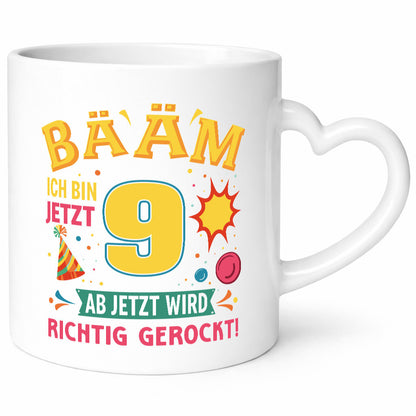 9. Geburtstag | 9 Jahre ab jetzt wird richtig gerockt Geschenk Geschenkidee