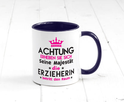Seine Majestät Erzieherin | Pädagogin Schule Humor Geschenkidee Tasse