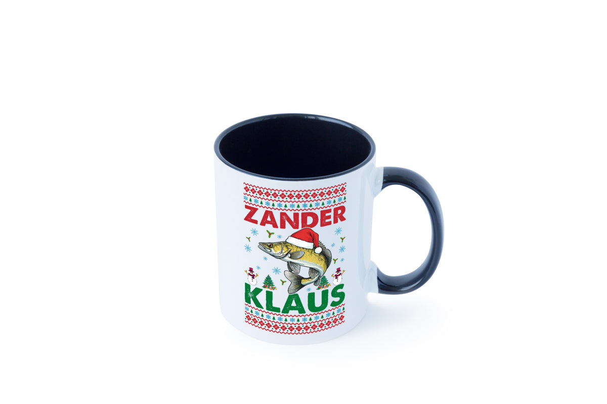 Zander Klaus | Ugly Christmas Angler Angeln v2 Geschenk Humor Geschenkidee Tasse