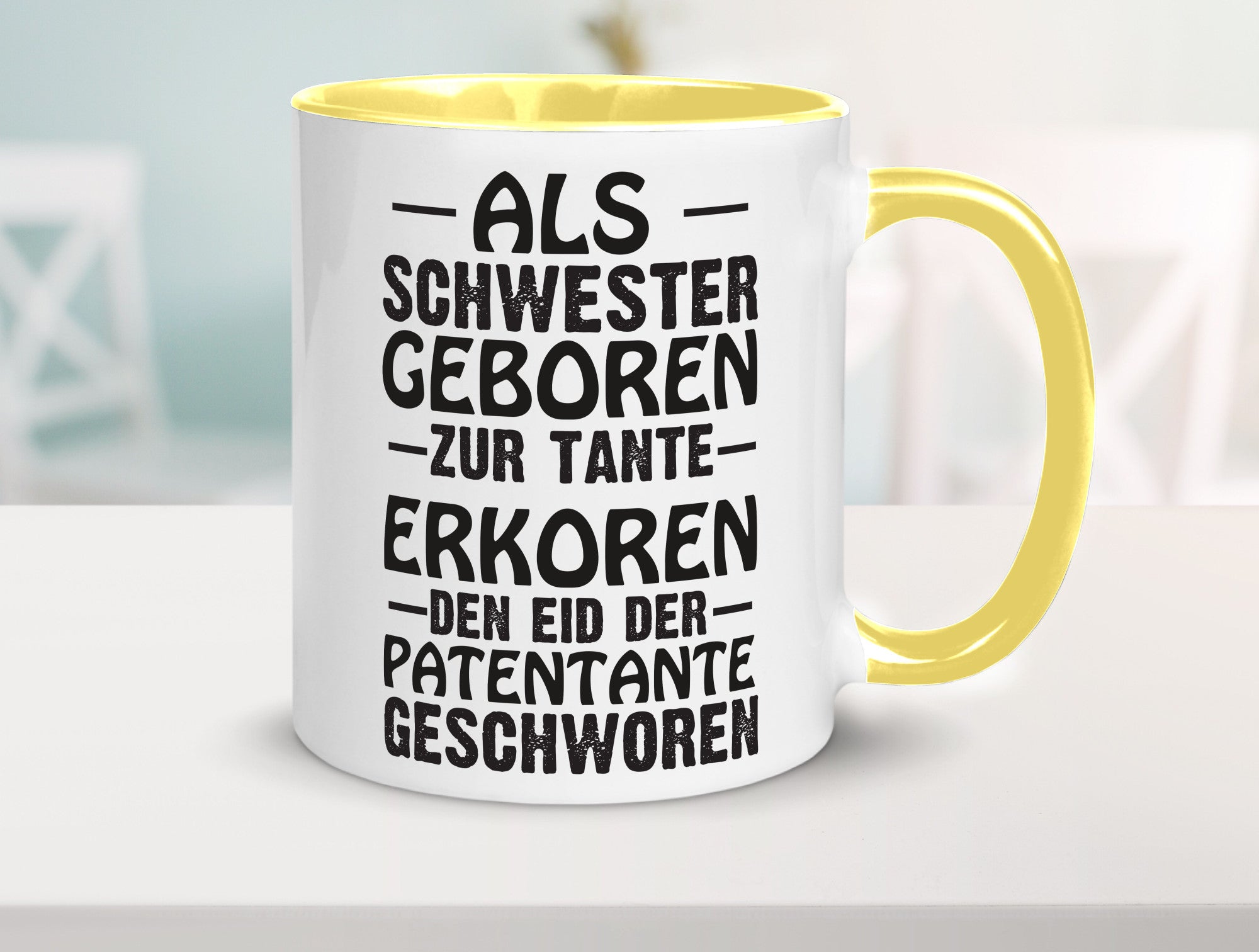 Eid der Patentante | Tante Tasse Schwester Humor lustig Geschenkidee Geschenk