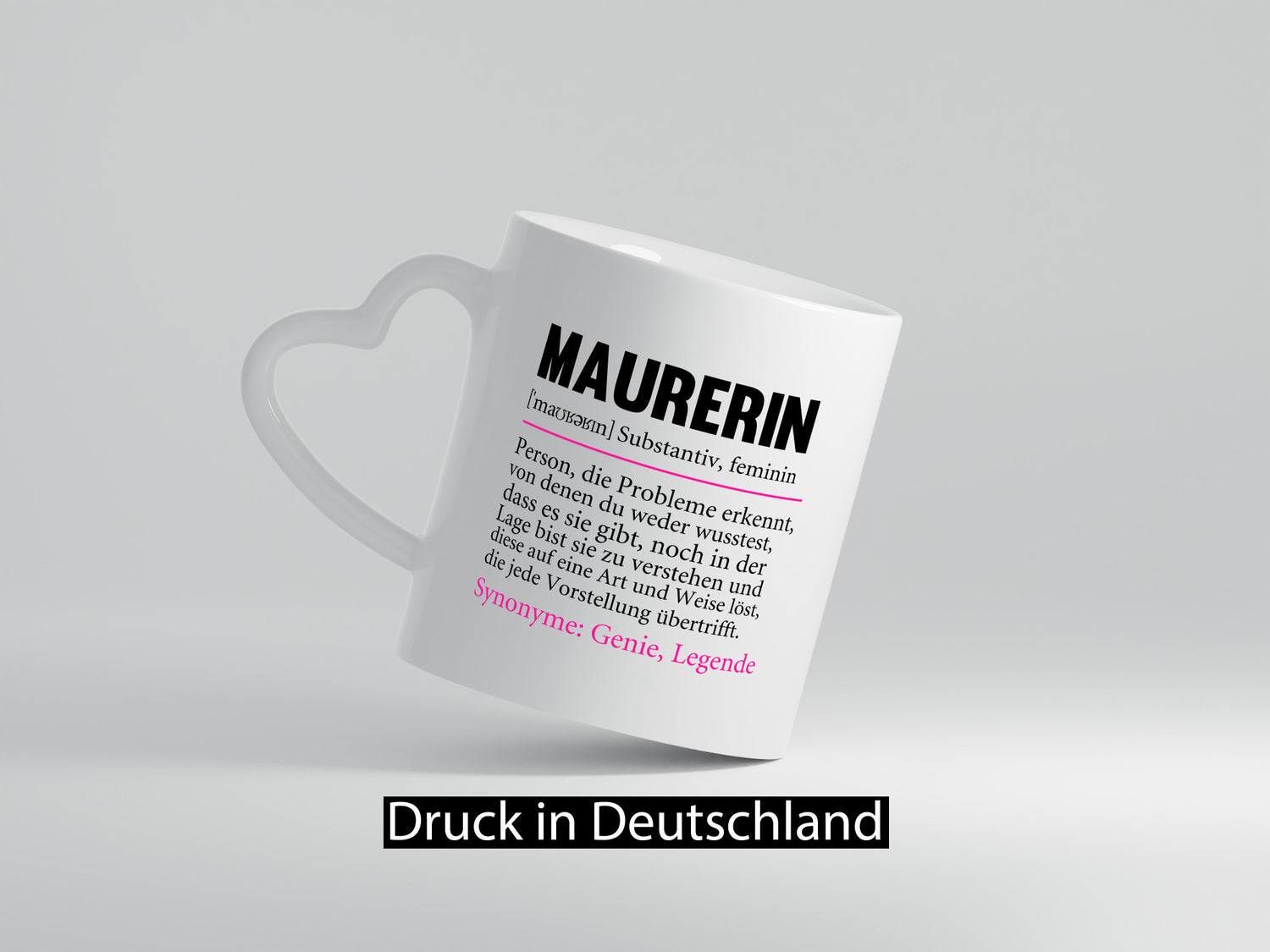 Maurerin | Spruch Beruf Humor Definition Geschenk Arbeit Kollegen Büro lustiger
