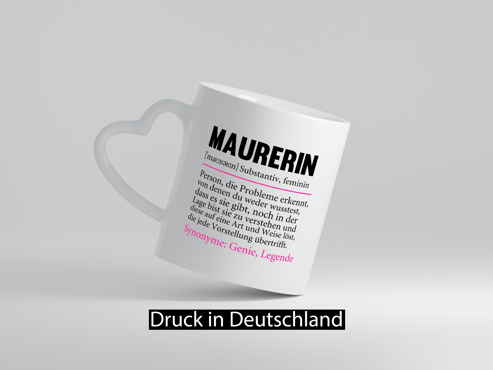 Maurerin | Spruch Beruf Humor Definition Geschenk Arbeit Kollegen Büro lustiger