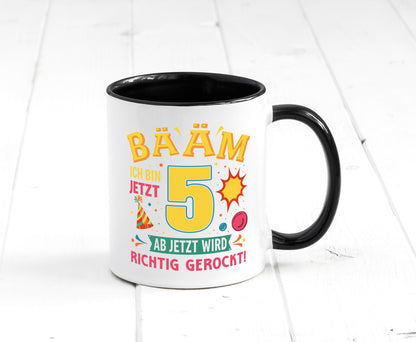 5. Geburtstag | 5 Jahre ab jetzt wird richtig gerockt Geschenk Geschenkidee Tasse