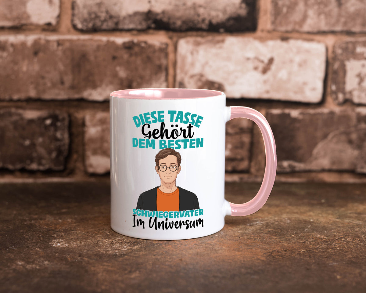 Im Universum: Schwiegervater |Schwiegersohn | Beziehung Geschenkidee Familie Tasse