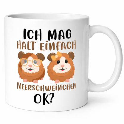 Ich mag Meerschweinchen Geschenkidee Humor Tasse