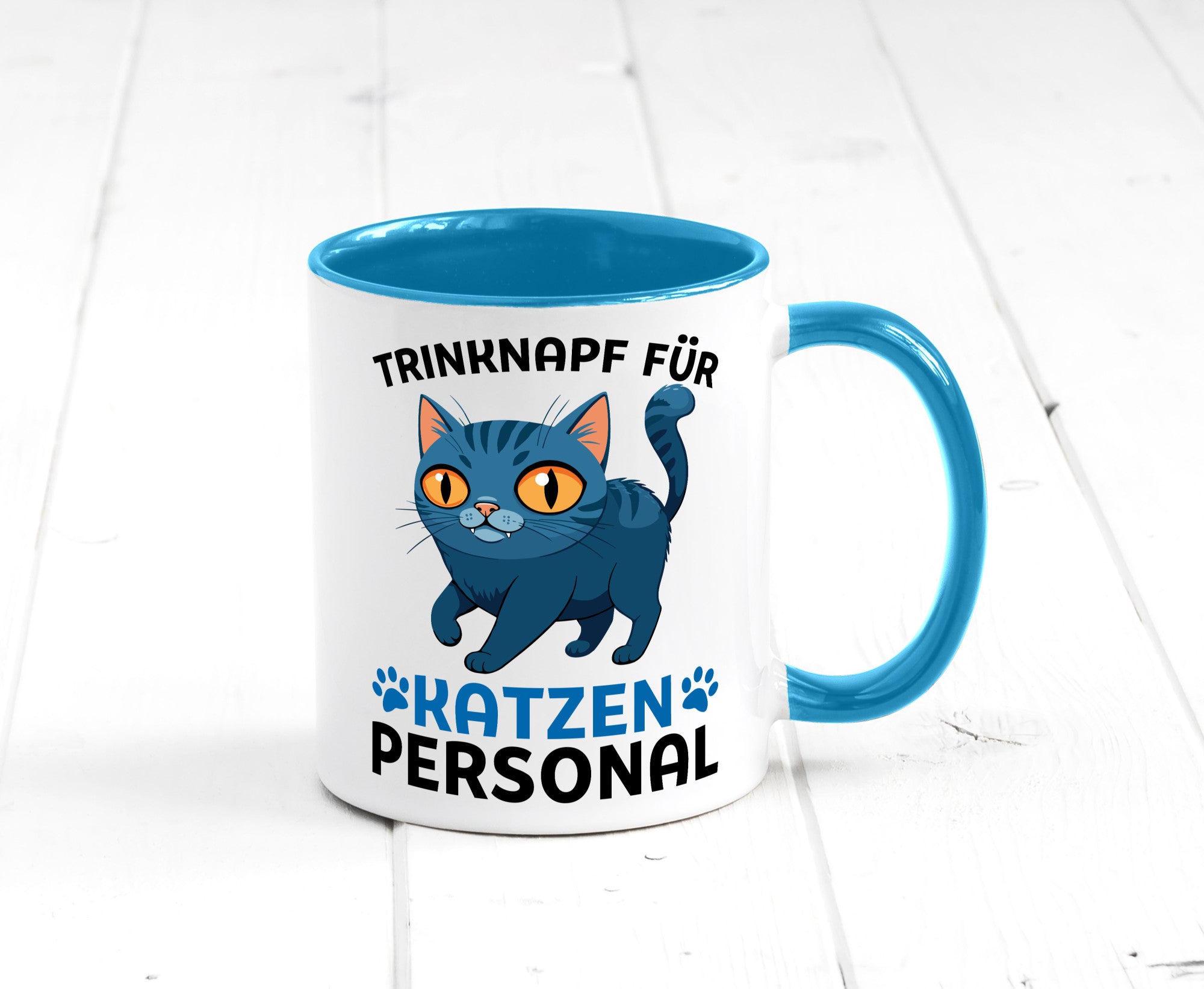Katzen Personal | Katzenbesitzer Tasse Katze Humor vl2 Tierliebhaber