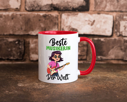 Beste Musikerin | Musik Musikantin v2 Geschenkidee Humor Tasse