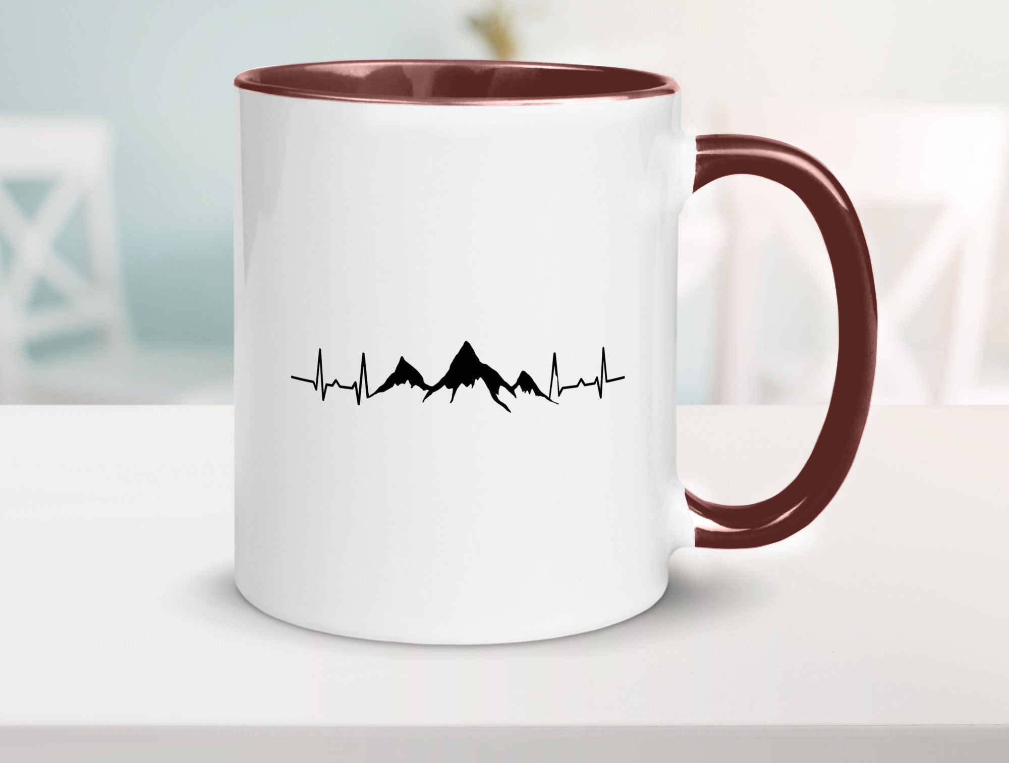 Berge Motiv | Alpen Skifahren Skiurlaub Apres Ski Geschenkidee Humor Tasse