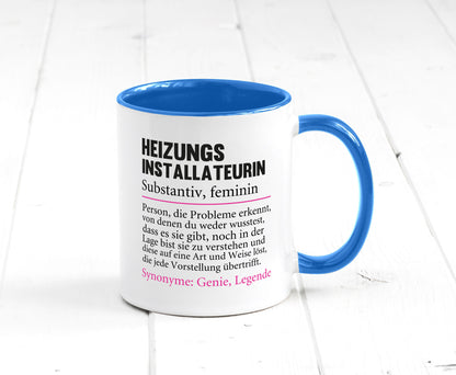 Heizungsinstallateurin | Beruf Spruch Heizung Geschenkidee Arbeit Kollegen Büro