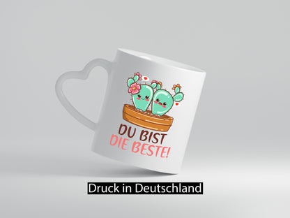 Du bist die Beste | Freundin Kaktus Best Freinds Geschenk Humor Geschenkidee