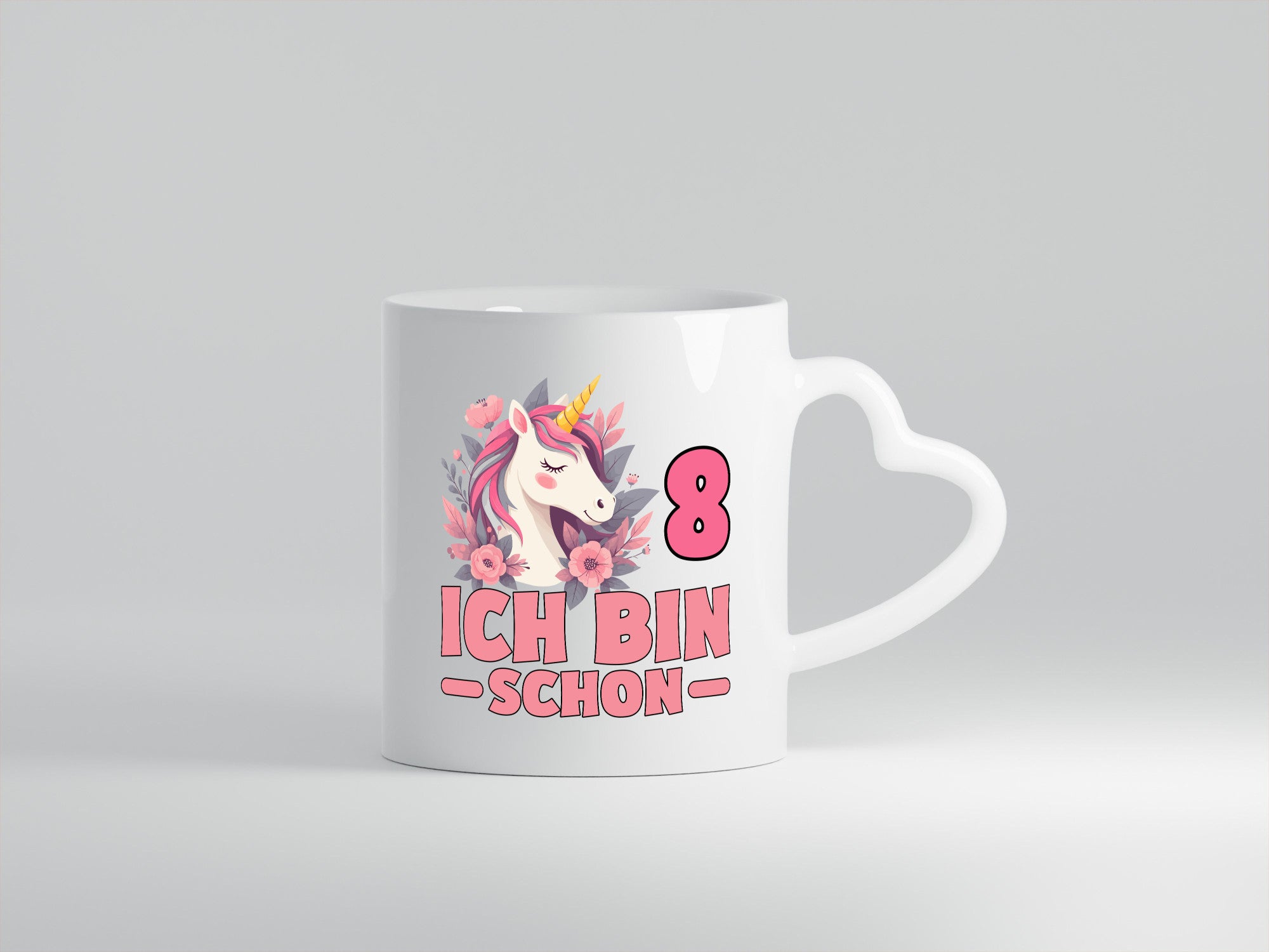 8. Geburtstag | 8 Jahre Einhorn bin schon Mädchen Geschenk Geschenkidee