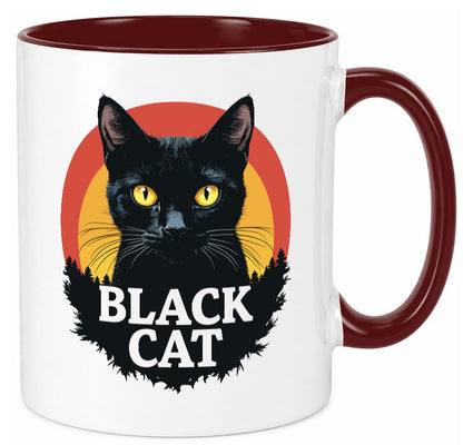 Black Cat | Schwarze Katze Böse Humor Tierliebhaber Geschenkidee Tasse
