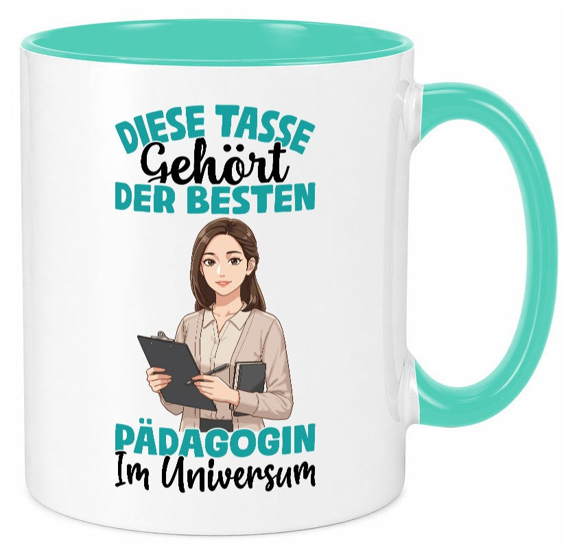 Im Universum: Pädagogin | Pädagogik lustig Humor Geschenkidee Geschenk Tasse