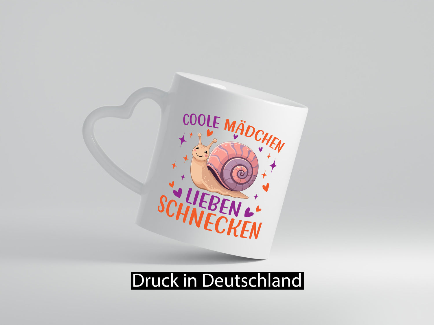 Coole Mädchen lieben Schnecken lustiger Spruch Geschenk Humor Geschenkidee Tasse