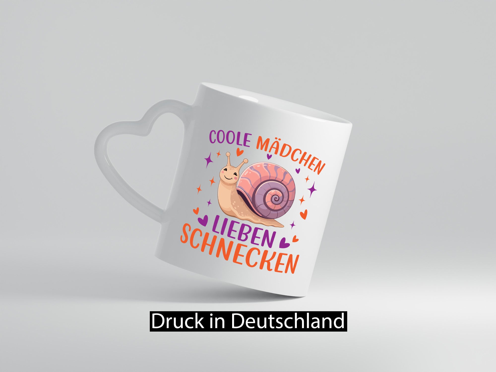 Coole Mädchen lieben Schnecken lustiger Spruch Geschenk Humor Geschenkidee Tasse