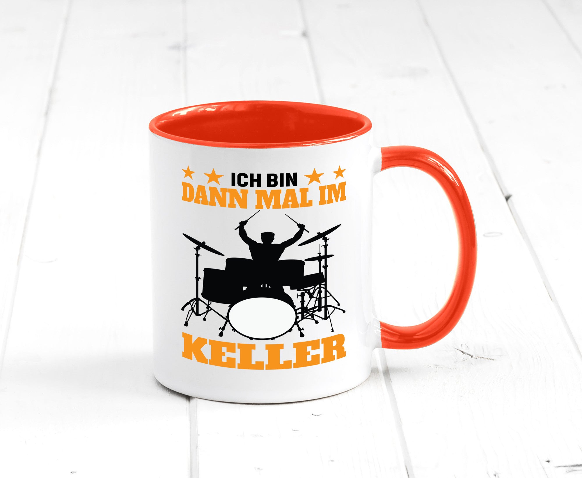Ich bin dann mal im keller | Schlagzeug Musiker Musik lustig Humor Geschenkidee