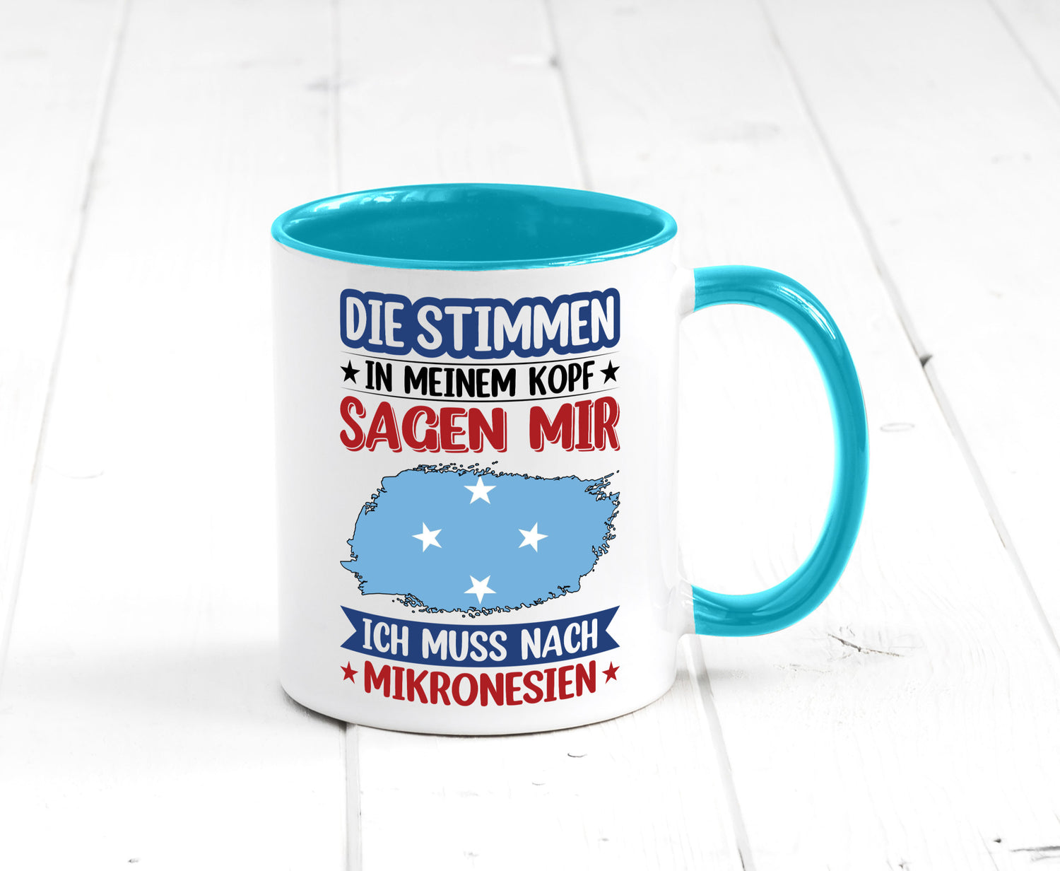 Mikronesien | Urlaub Stimmen in meinem Kopf Traumland Geschenk Humor