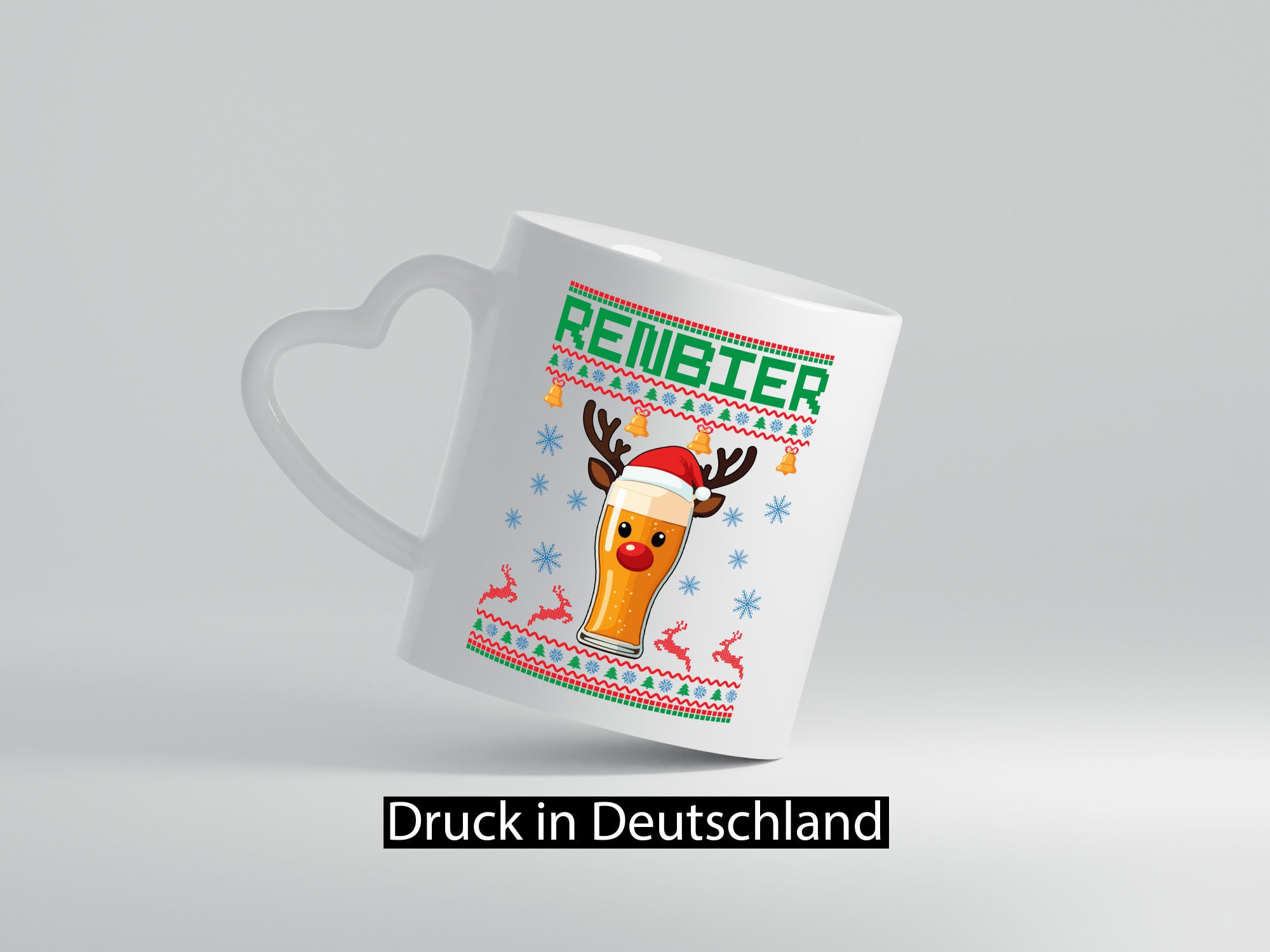 Renbier | Ugly Christmas Weihnachten lustig Humor Geschenkidee Geschenk Tasse