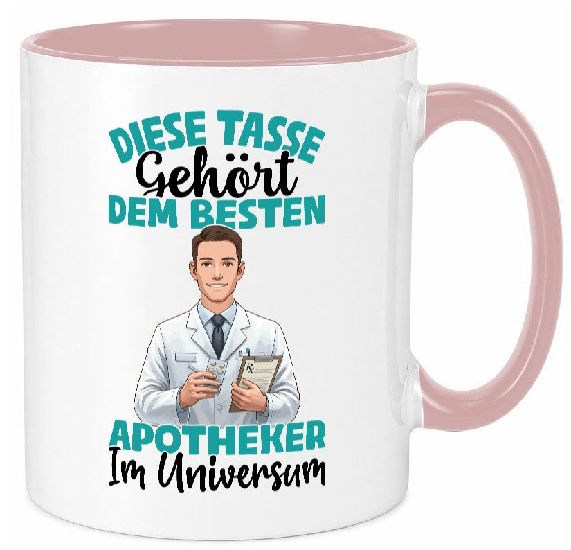 Im Universum: Apotheker | Apotheke Pharmazie Geschenkidee Humor Tasse