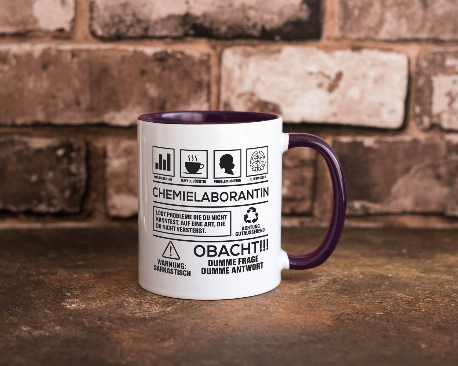 Achtung Probleme Chemielaborantin | Laborantin Chemie Geschenk Humor