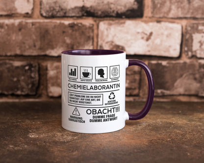 Achtung Probleme Chemielaborantin | Laborantin Chemie Geschenk Humor