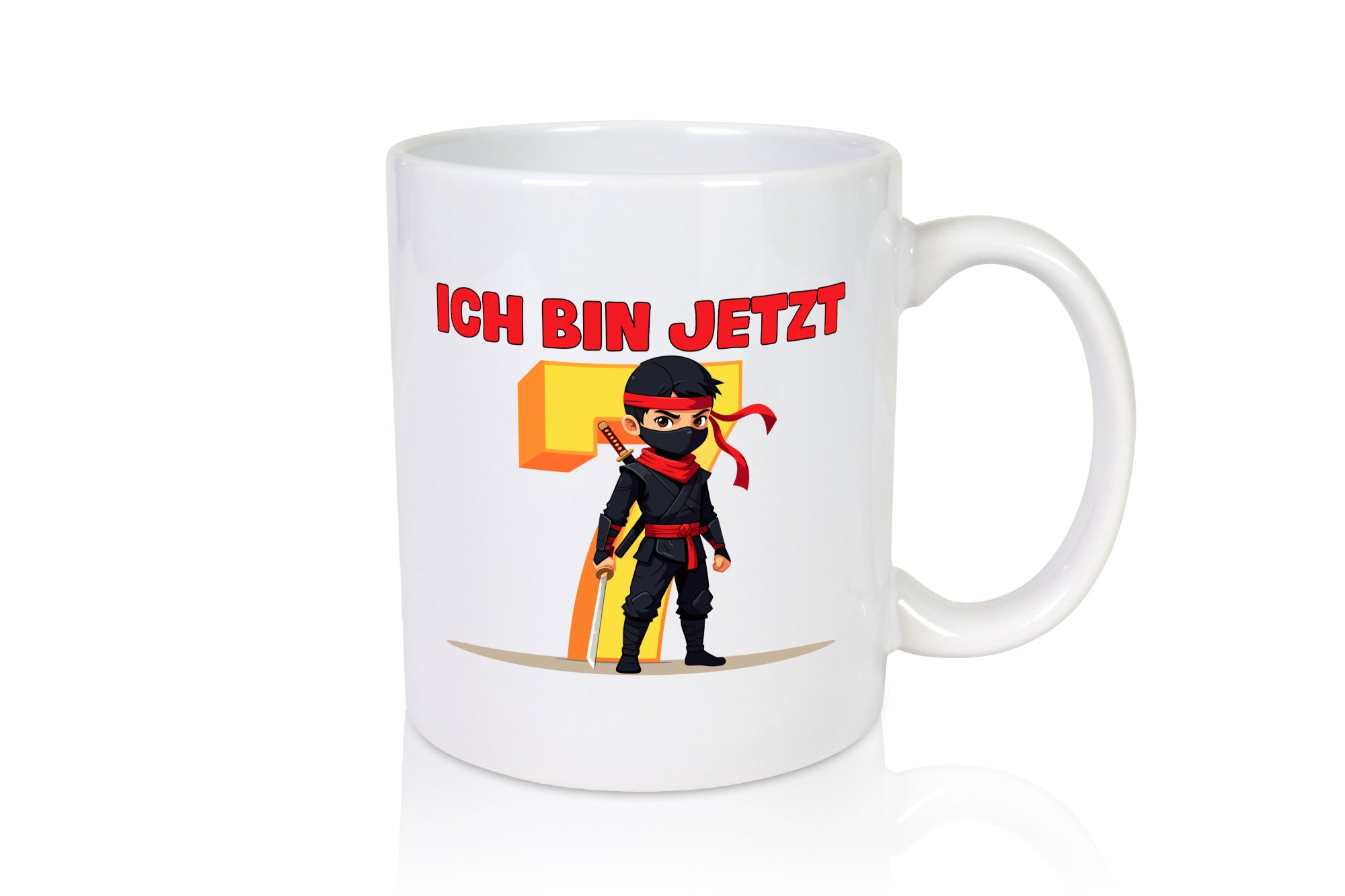 7. Geburtstag | 7 Jahre Ninja Kinder Humor Geschenkidee Tasse