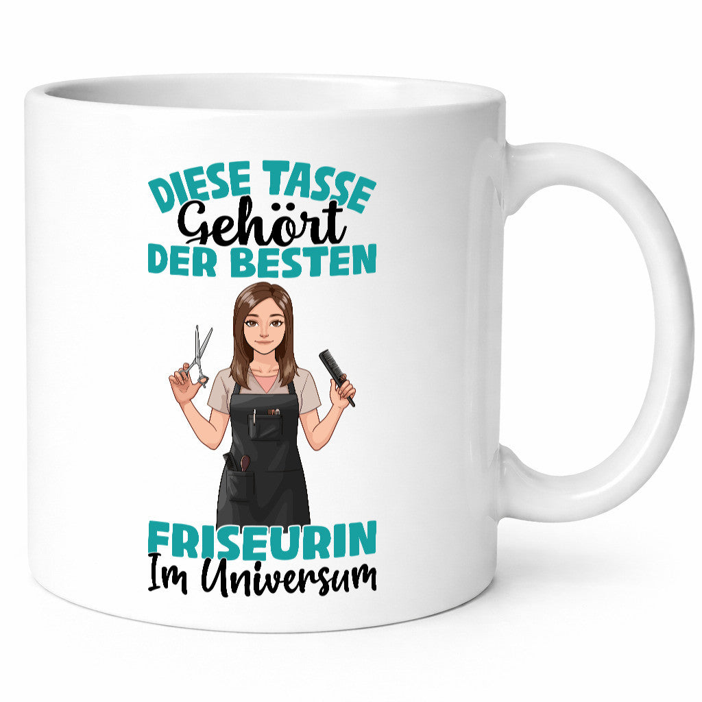 Im Universum: Friseurin | Friseuse Frisörin Geschenk Humor Geschenkidee