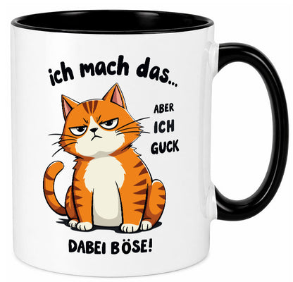 Ich guck dabei Böse | Katze Ironie Geschenk Tierliebhaber Humor lustiger Spruch
