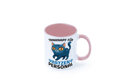 Katzen Personal | Katzenbesitzer Tasse Katze Humor vl2 Tierliebhaber
