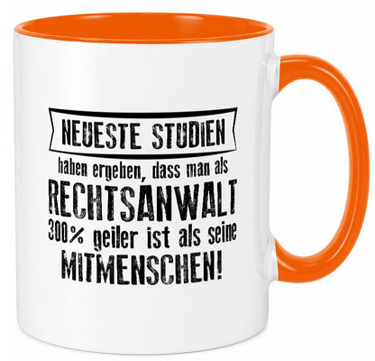 Neuste Studien: Rechtsanwalt | Anwalt Jurist lustig Humor Geschenkidee Geschenk Tasse