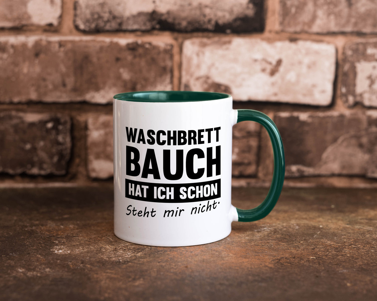 Waschbrettbauch steht mir nicht | Sixpack Gym lustiger Spruch Geschenk Humor