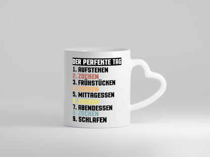 Der Perfekte Tag | Zocken Zocker Gamer Geschenkidee Humor Tasse