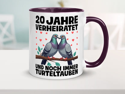 20 Jahre verheiratet | Turteltauben Ehe Ehepaar lustig Humor Geschenkidee