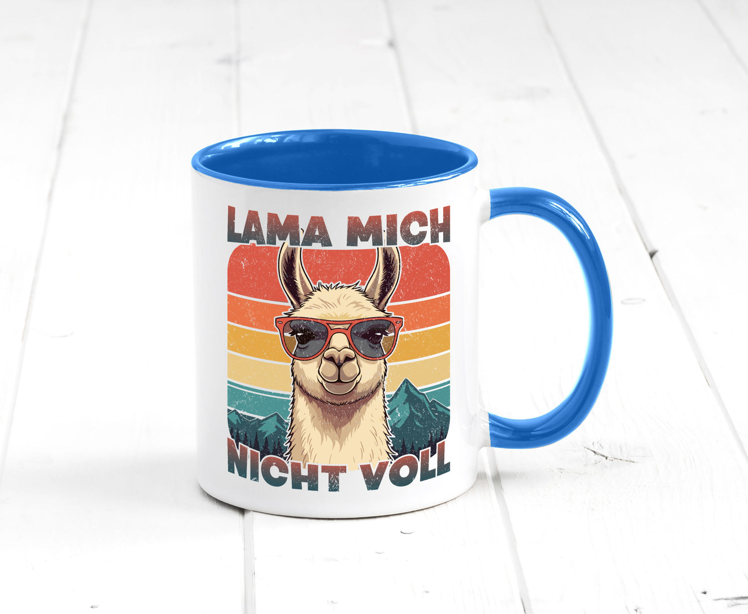 Lama mich nicht voll | Alpaka Kamel Retro lustig Humor Geschenkidee Geschenk