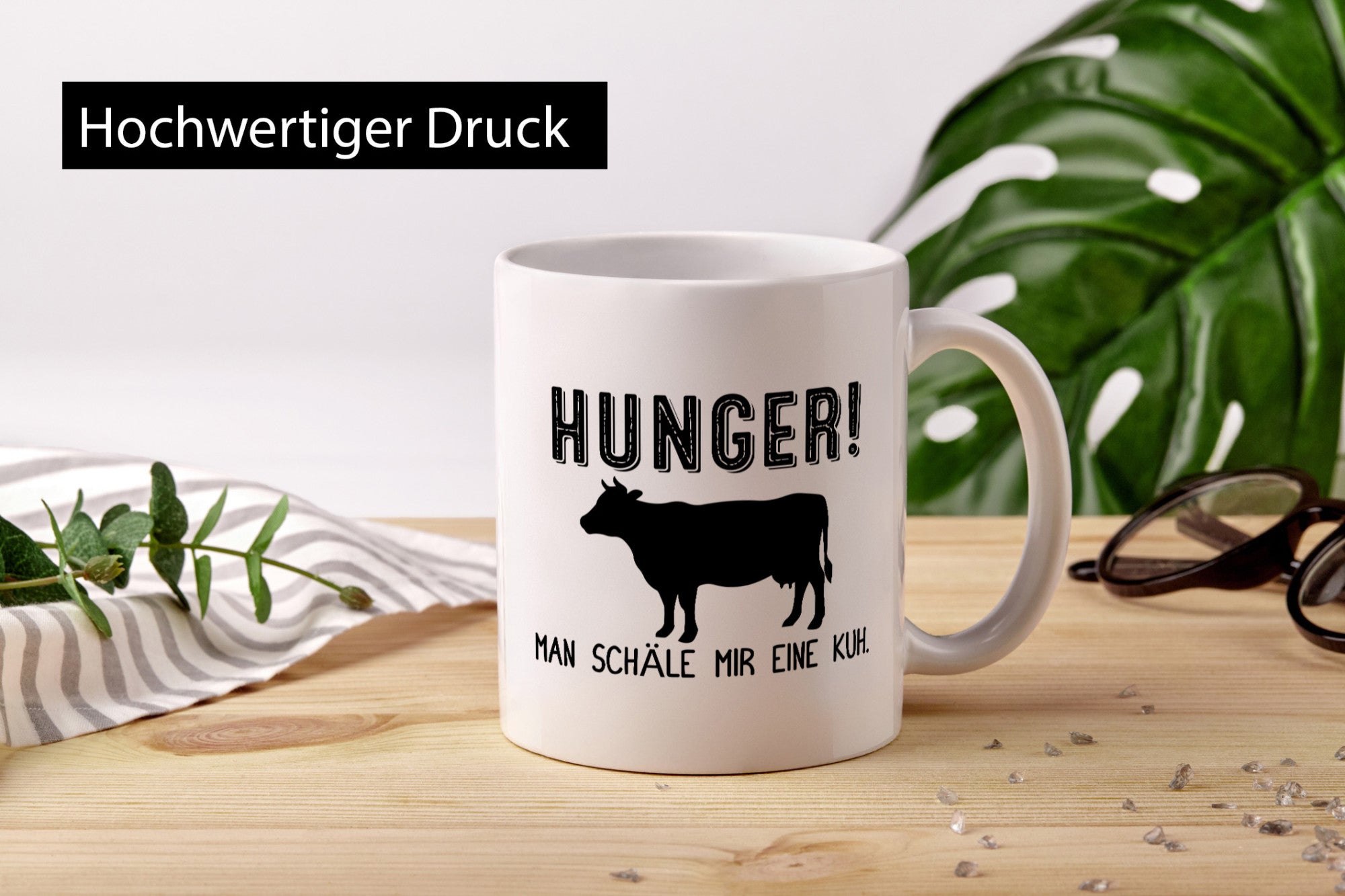 HUNGER! Man schäle mir eine Kuh | Fleischliebhaber Geschenk Humor Geschenkidee