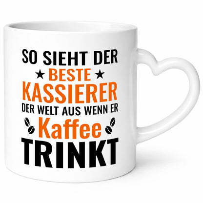 Kaffee trinkt: Kassierer lustiger Spruch Geschenk Humor Geschenkidee Tasse