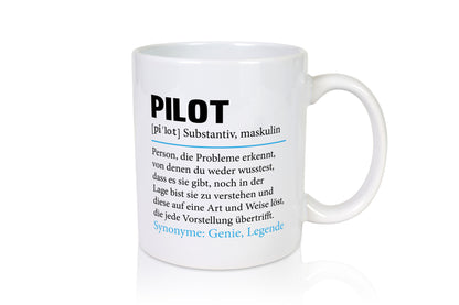 Pilot | Flugzeug Beruf Spruch Definition Piloten Geschenkidee Arbeit Kollegen