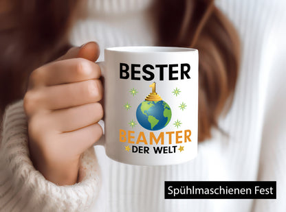 Welt Bester Beamter | Verbeamtung öffentlicher Dienst Geschenkidee Humor Tasse