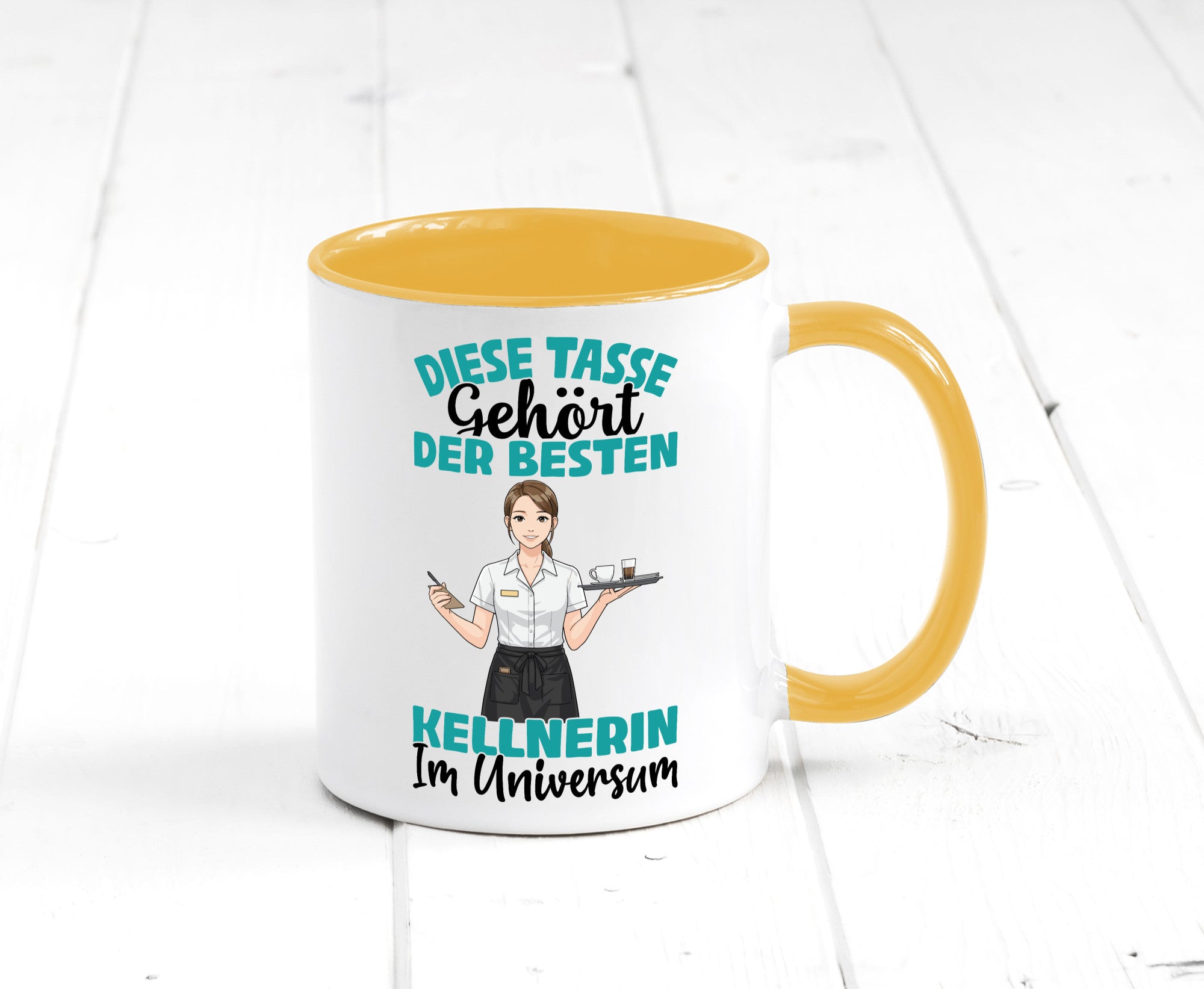 Im Universum: Kellnerin | Beruf kellnern Bedienung Geschenkidee Arbeit Kollegen