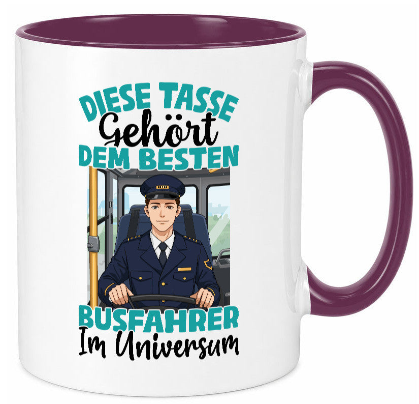 Im Universum: Busfahrer | Berufsfahrer Fahrer lustig Arbeit Kollegen Büro Tasse
