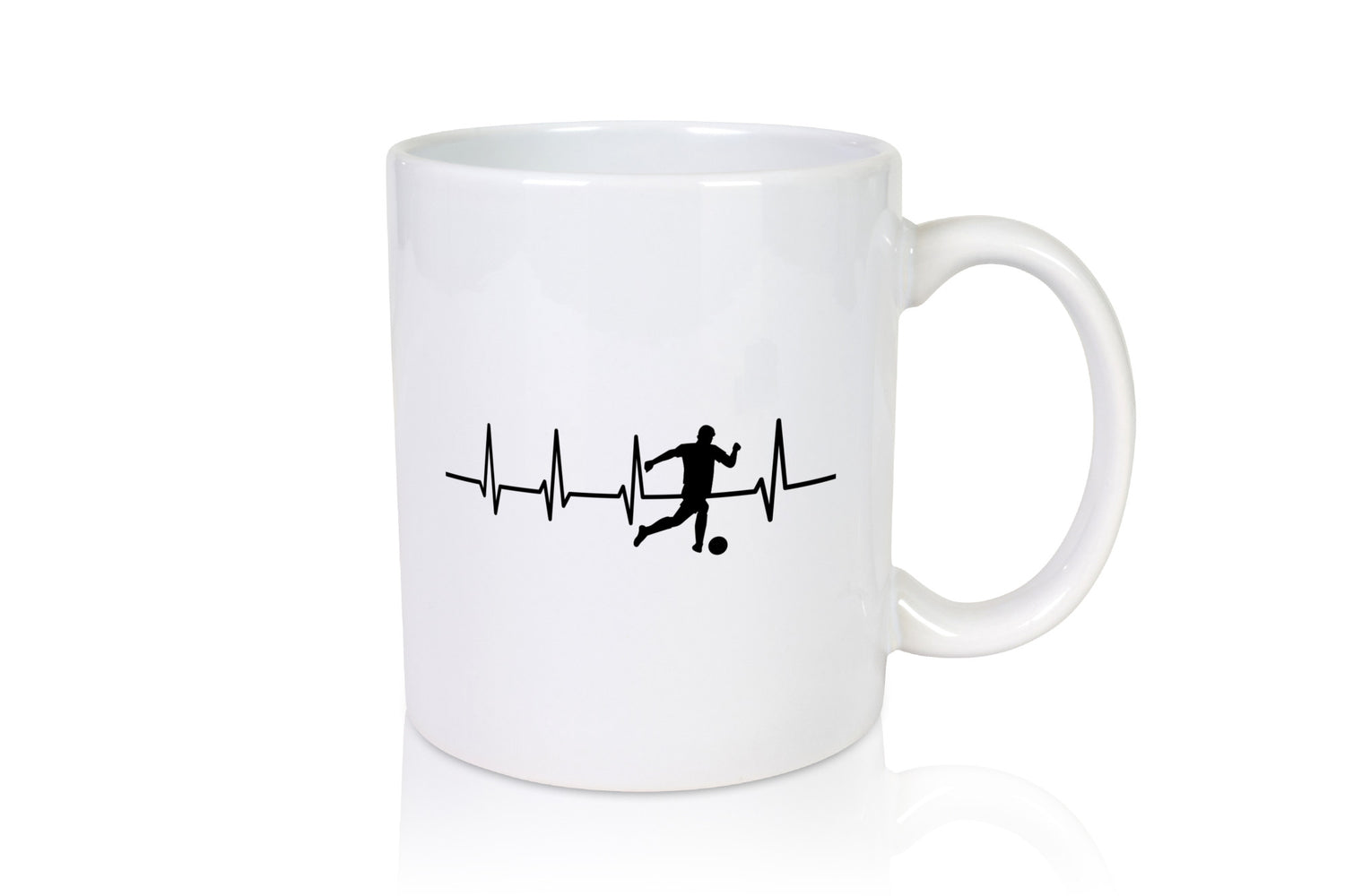 Fußball Herzschlag | Motiv Fussballer Ballsport Team Geschenk Humor
