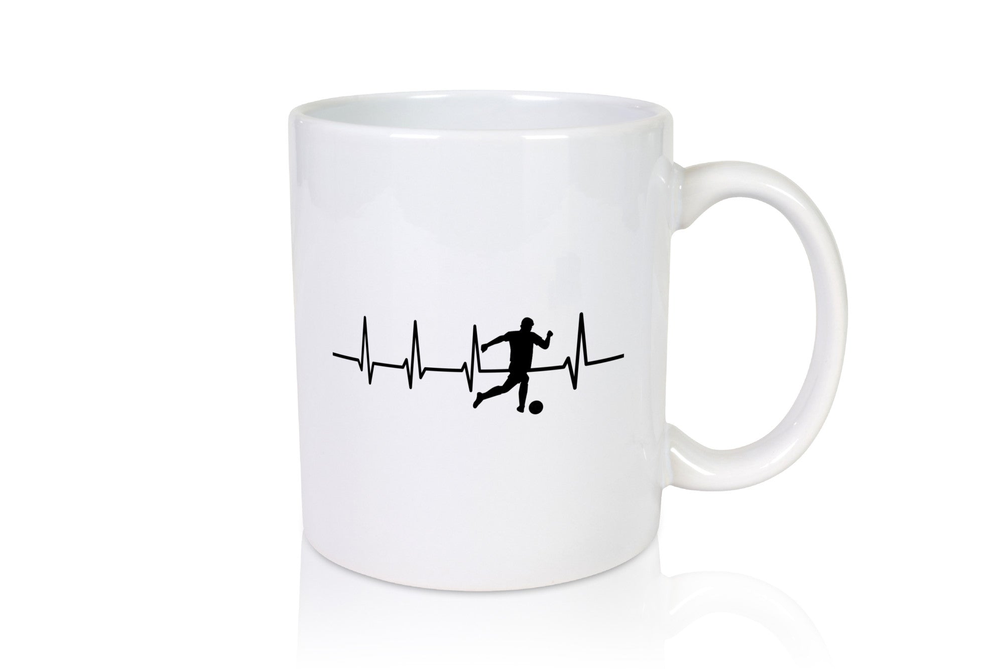 Fußball Herzschlag | Motiv Fussballer Ballsport Team Geschenk Humor