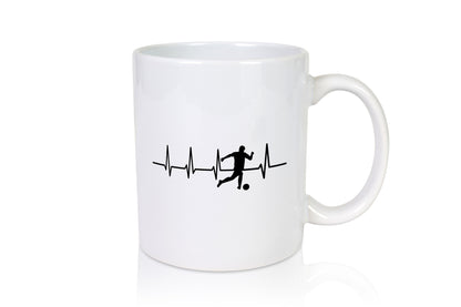 Fußball Herzschlag | Motiv Fussballer Ballsport Team Geschenk Humor