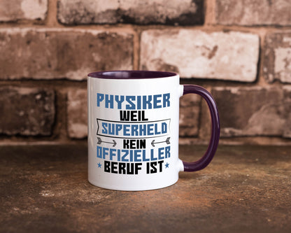 Superheld Physiker | Physik Geschenk Humor Geschenkidee lustiger Spruch Tasse