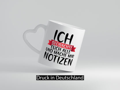 Ich beobachte euch alle | Chef Boss Arbeit Notizen lustiger Spruch Geschenk